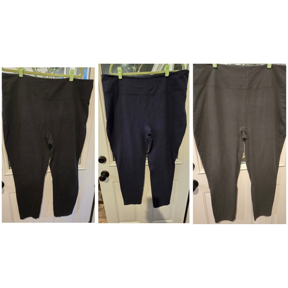 Women with Control 2XT Tall Tummy Control Tushy Lifter Slim Leg Black/Navy/Gray